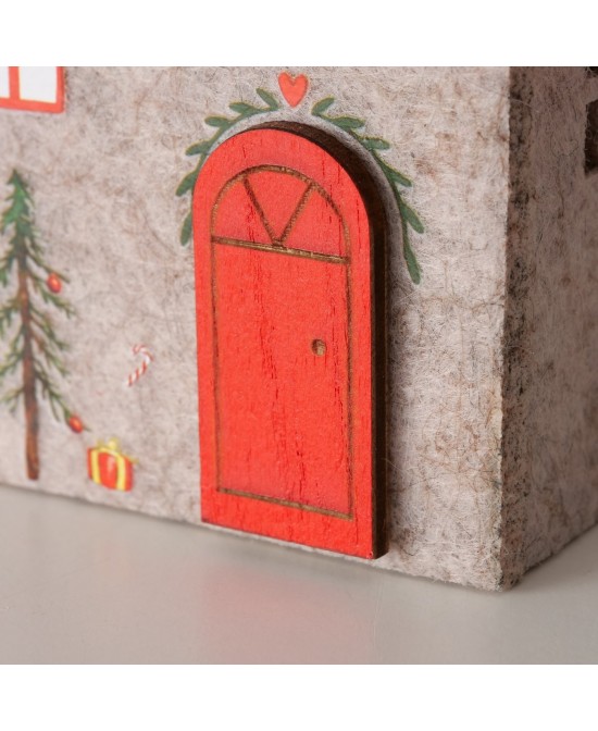 Adorno Colgante Casita 7.5 cm Largo 13 cm Alto Decoración Versátil