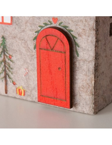 Adorno Colgante Casita 7.5 cm Largo 13 cm Alto Decoración Versátil