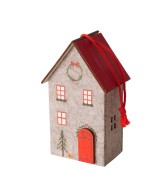 Adorno Colgante Casita 7.5 cm Largo 13 cm Alto Decoración Versátil