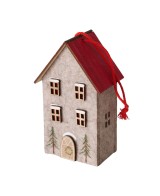 Adorno Colgante Casita 7.5 cm Largo 13 cm Alto Decoración Versátil