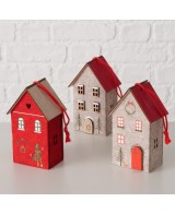 Adorno Colgante Casita 7.5 cm Largo 13 cm Alto Decoración Versátil