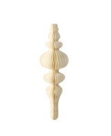 Adorno Colgante Palace Papel Blanco 100 cm Largo 27 cm Alto Decoración Interior