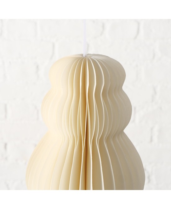 Adorno Colgante Palace Papel Blanco 100 cm Largo 27 cm Alto Decoración Interior