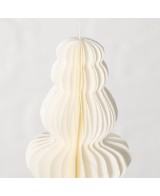 Adorno Colgante Palace Papel Blanco 30 cm Largo 9 cm Diámetro Decoración Interior