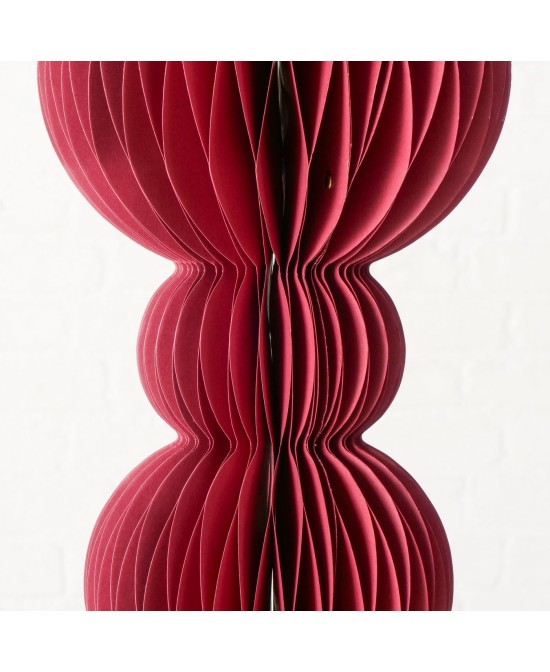 Adorno colgante Palace papel oscuro 80 cm decoración elegante y moderna