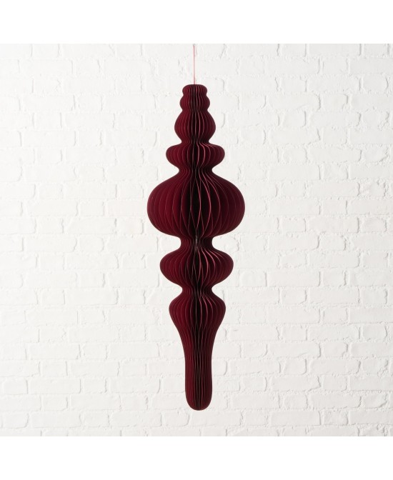 Adorno Colgante Palace Papel Oscuro 100 cm Largo 27 cm Alto Decoración Moderna y Sofisticada