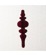 Adorno Colgante Palace Papel Oscuro 100 cm Largo 27 cm Alto Decoración Moderna y Sofisticada