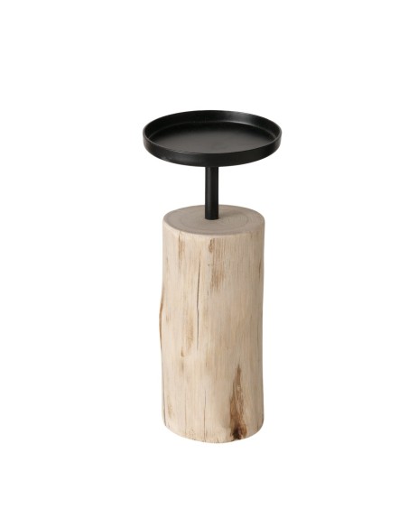 Portavelas Tempe redondo 14 cm eucalyptus decoración natural elegante resistente