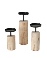Portavelas Tempe Redondo 17 cm Eucalyptus Decorativo y Resistente