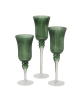 Windlight Manou Redondo Cristal 30cm  Decoración elegante y funcional