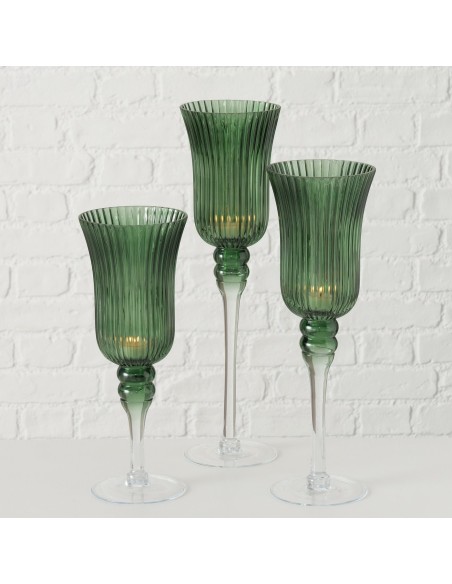 Windlight Manou Redondo Cristal 30cm  Decoración elegante y funcional