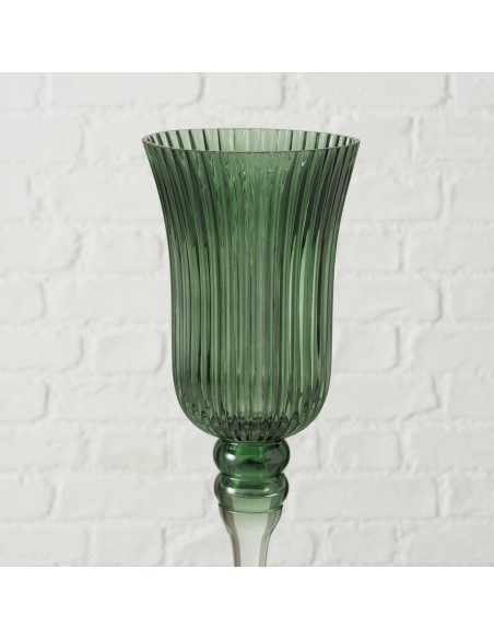 Windlight Manou Redondo Cristal 30cm  Decoración elegante y funcional