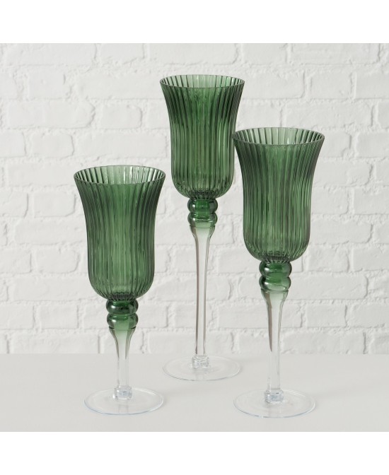 Windlight Manou Redondo Cristal 40cm | Decoración elegante y funcional