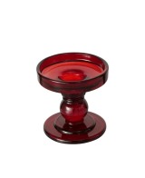 Portavelas Matar Cristal Lacado Rojo 11 cm | Decoración Elegante y Moderna