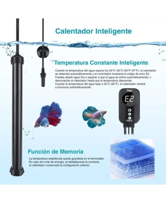 CALENTADOR TITANIO CON SONDA 100W