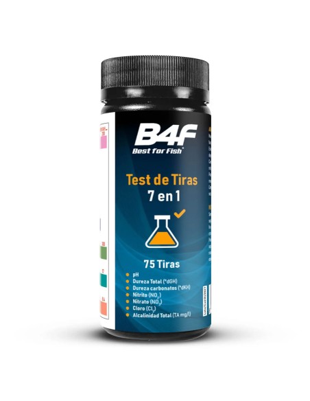 Test de Tiras B4F 7 en 1 para Acuarios | 75 Medidas Precisas