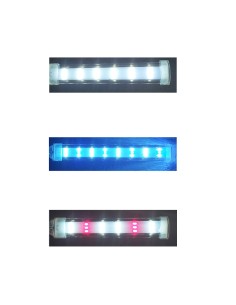 LED CON SOPORTE BLANCA ROJA 15CM