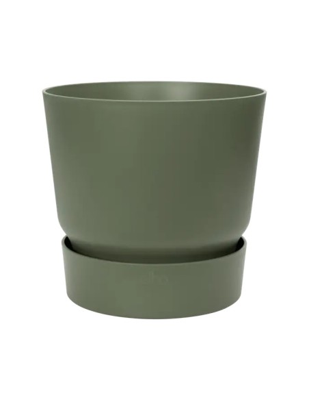 MACETA GREENVILLE REDONDA 18CM VERDE