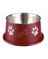 Comedero Spaniel Inox - Plast 0.9L | Duradero y Antideslizante para Perros  Endanea Mascotas