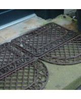 Felpudo de Hierro Semicircular - Resistente y Elegante para Entradas