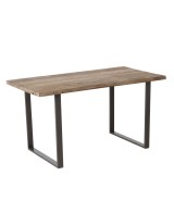 Mesa Maximus madera reciclada H78cm W75cm natural | Mueble rústico sostenible