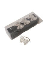 Servilleta Laetizia plata elegante y decorativa | Decoración de mesa festiva