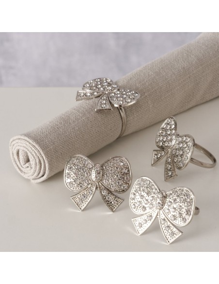 Servilleta Laetizia plata elegante y decorativa | Decoración de mesa festiva
