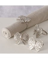 Servilleta Laetizia plata elegante y decorativa | Decoración de mesa festiva