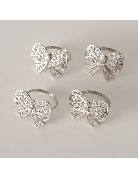 Servilleta Laetizia plata elegante y decorativa | Decoración de mesa festiva