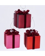 Adorno colgante regalo brillante L6cm H8cm | Decoración navideña elegante