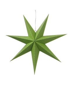 Adorno colgante Kassina estrella bamboo verde 16.5 cm altura 50 cm diámetro