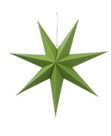 Adorno colgante Kassina estrella bamboo verde 16.5 cm altura 50 cm diámetro