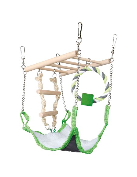 PUENTE COLGANTE CON HAMACA 17X22X15CM