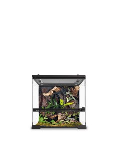 Urna ReptiGlass 45x45x45 cm Terrario para Reptiles y Anfibios Vidrio de Alta Calidad