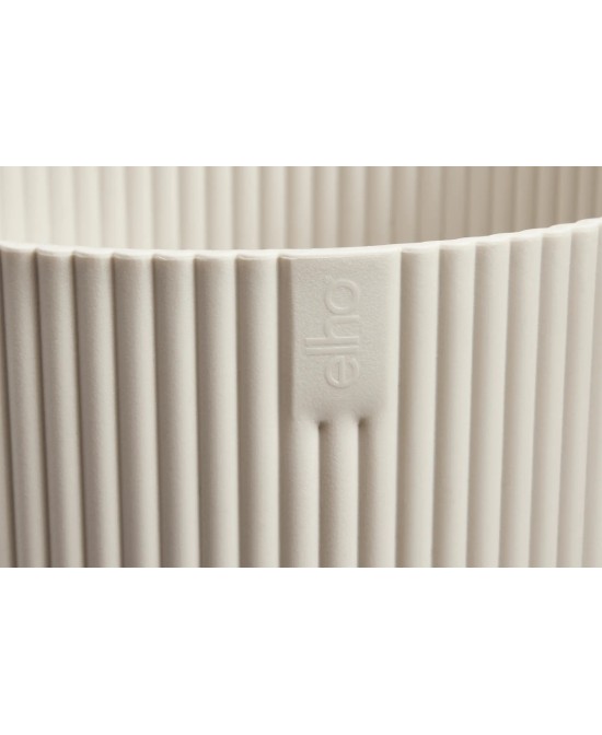 Maceta Vibes Fold Redonda 18cm Blanco Lino Elegante y Moderna