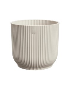 Maceta Vibes Fold Redonda 25cm Blanco Lino elegante y moderna