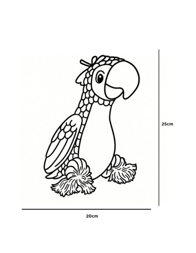 Doggy Masters Play Time Guacamayo Azul | Juguete resistente y divertido para perros | Endanea Mascotas