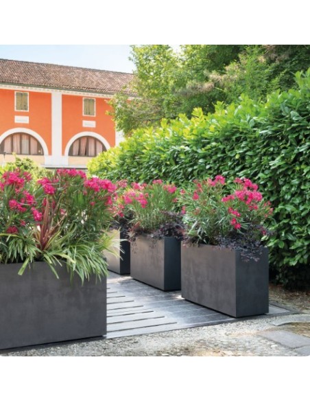 Maceta Muro Millennium R RA 98cm Marrón  Resistente y Elegante para Balcones y Jardines