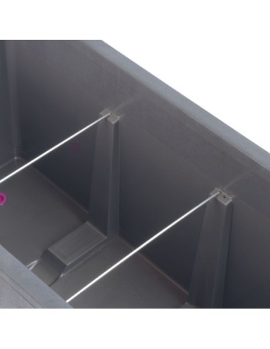 Maceta Muro Millennium R RA 98cm Marrón  Resistente y Elegante para Balcones y Jardines