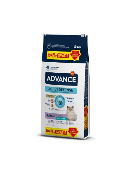 ADVANCE CAT STERELIZED HAIRBALL 10+2KG