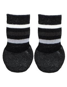 CALCETINES PERRO ANTIDESLIZANTE L-XL NEGRO