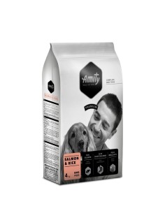 Amity Premium Salmón y Arroz 4kg  Pienso completo para perros adultos