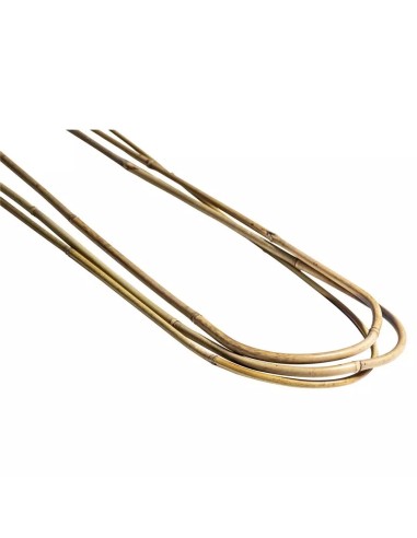 Bambú Forma de U 90cm 10/12mm 3uds BRICOMED | Soporte Natural para Plantas | Endanea Garden