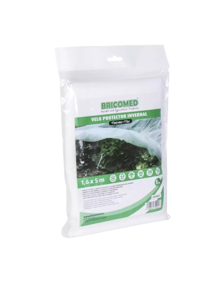Velo Protector Invernal 20gr 1.6x5m BRICOMED | Protección para Plantas y Cultivos | Endanea Garden