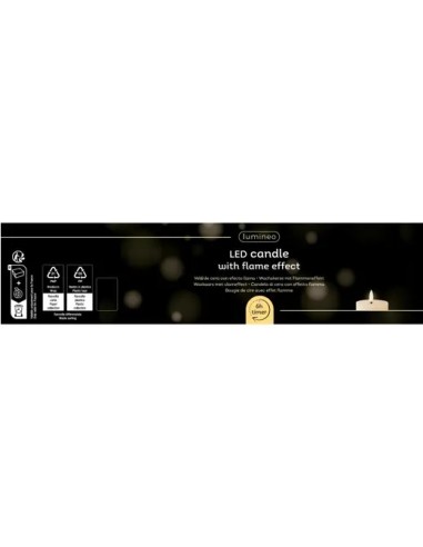 Vela LED Roja D7xH19 cm Luz Cálida Decorativa Segura para Interiores