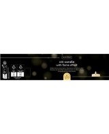 Vela LED Roja D7xH19 cm Luz Cálida Decorativa Segura para Interiores