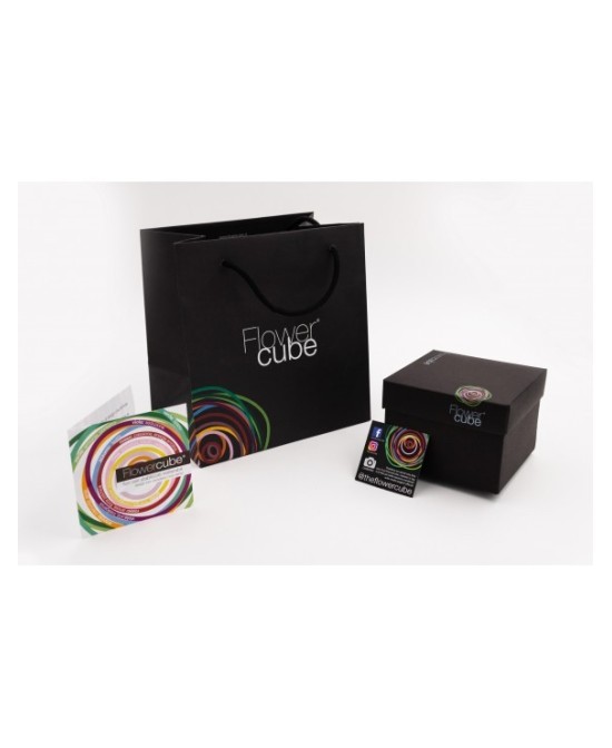 Flowercube Rosa 8x8 Packaging Azul Cielo | Rosa Preservada Elegante | Endanea Garden