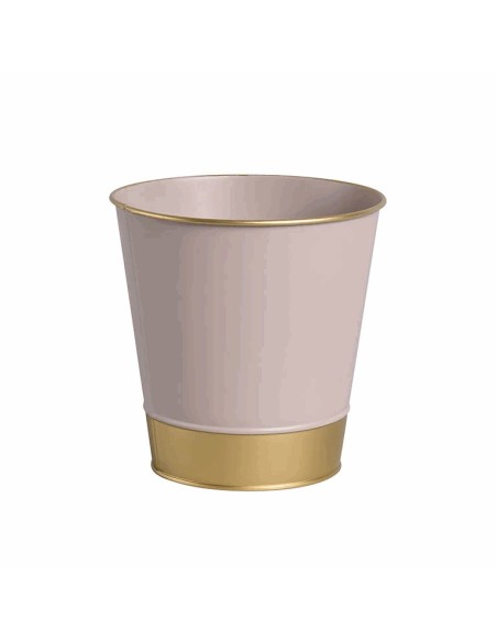 Maceta Metal Line 16x15 cm Beige  Moderna y Funcional