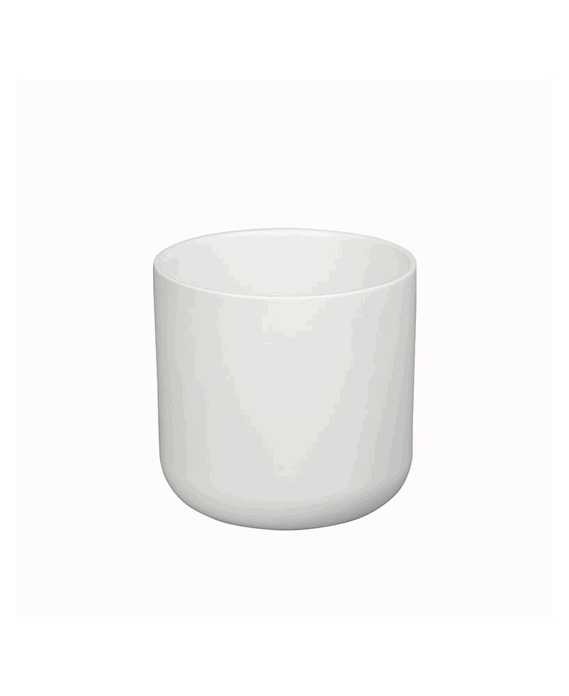 Maceta Sita 26,5x26 cm Blanco Diseño Moderno y Elegante para Interiores y Exteriores