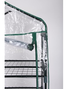Invernadero 3 Estantes 128x69x49 cm para Plantas Interior y Exterior 2